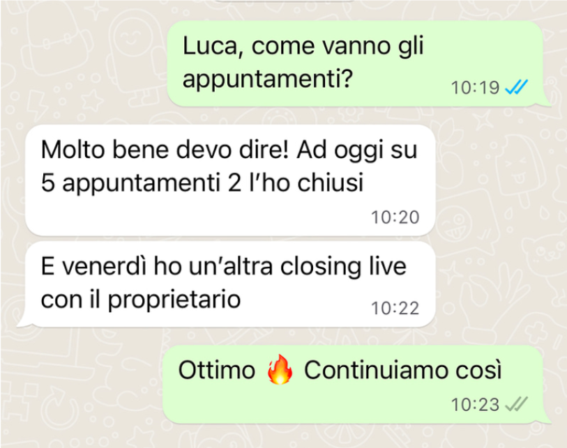 Feedback cliente