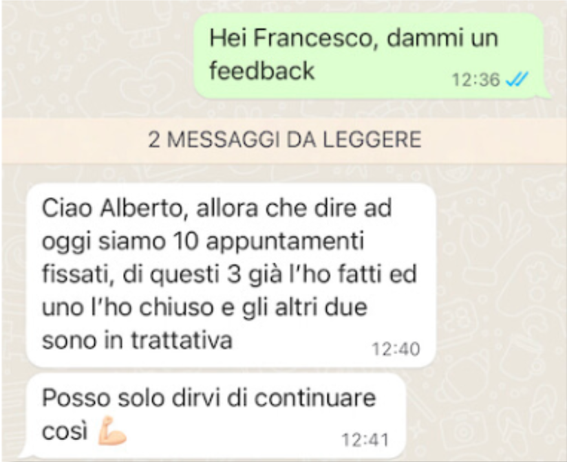 Feedback cliente