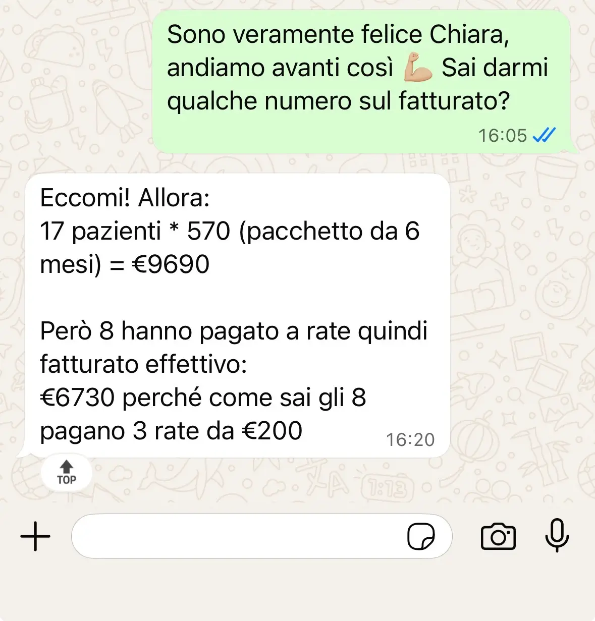 Feedback cliente